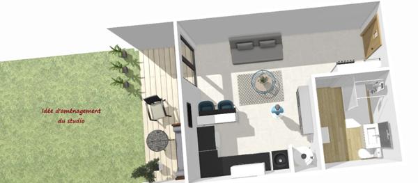 Studio terrasse et jardin privatif Saint Rémy de Provence