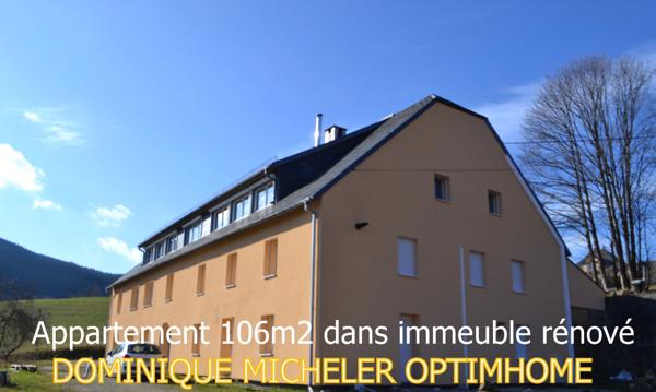 Appartement à vendre 4 pièces 106M2 "AVEC SUPERBE VUE VALLEE " LE BONHOMME (68)