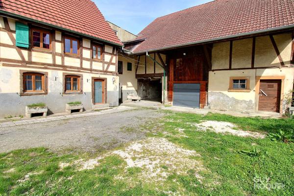 VENTE d'une ancienne ferme T7 (176 m²) à ASPACH - 2 Maisons et une grange