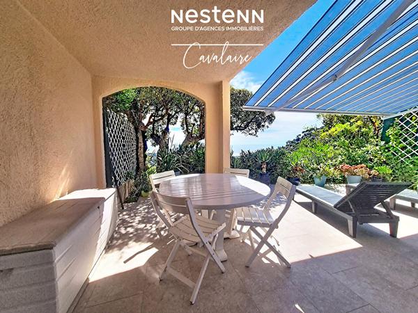 VUE MER - Appartement 2 pièces avec terrasse et garage - bon état - environnement calme et arboré