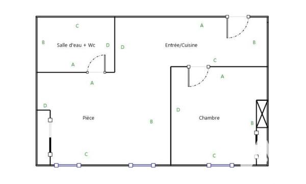 Appartement à vendre 2 pièces 48,4 m² Lyon 1