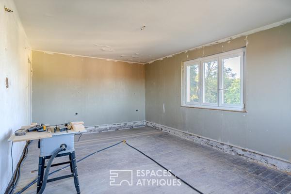 Maison à rénover et son vaste terrain avec verger