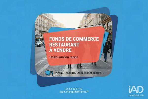 Restaurant à vendre 30 m² Issy-les-Moulineaux