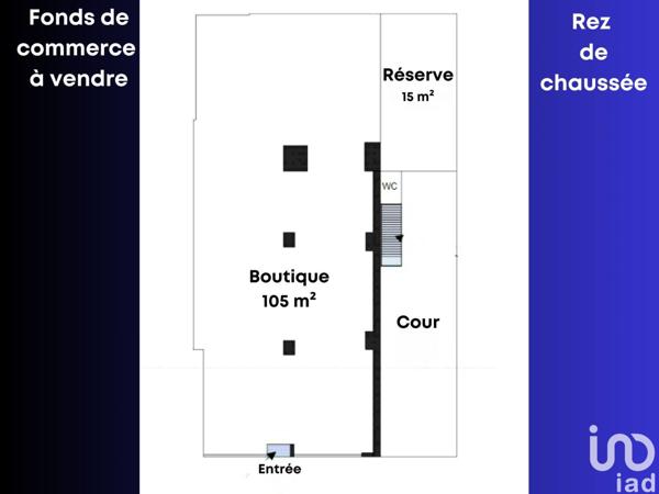Boutique/Local commercial à vendre 140 m² Asnières-sur-Seine
