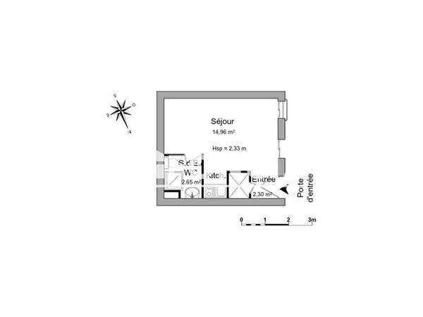 Location Studio meublé 19.91 m² - RUE ANDRE GABARET La Rochelle 17000