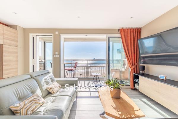 Appartement T3 face à l’océan sur le remblai des Sables d’Olonne