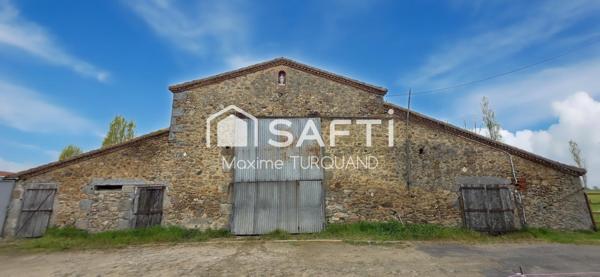 Maison 131 m² + Grange Vendéenne 400m², 4200m² de terrain.