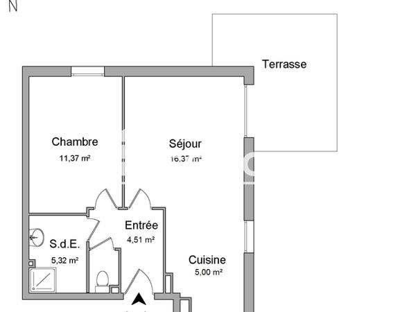 Location Appartement 2 pièces 42.57 m² - 56 ALLEE ROBERT JONDET Roquebrune Sur Argens 83520