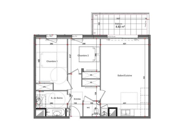 T3 Balcon - Centre ville Pacé