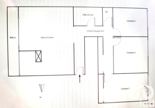 Appartement à vendre 4 pièces 87 m² Montrouge
