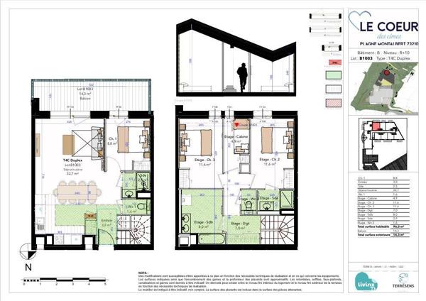 Appartement à vendre 4 pièces 96 m² Aime-la-Plagne
