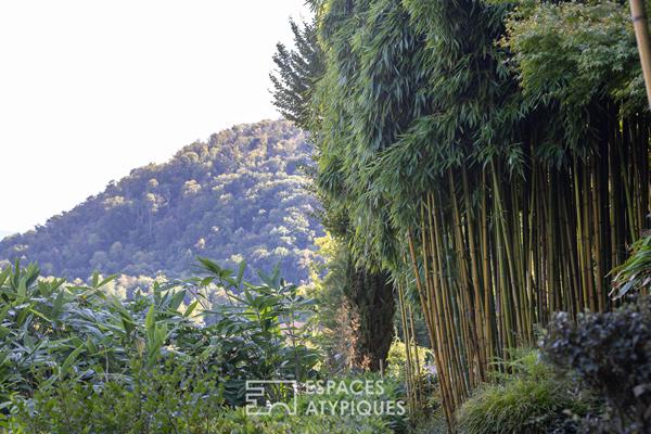 Maison de la quiétude, vue panoramique, jardin paysagé et piscine