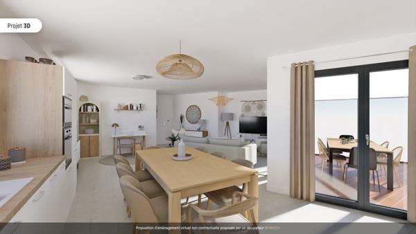 Bel Appartement NEUF accès PMR - 2ème étage - 97.43m² - LA PALMYRE