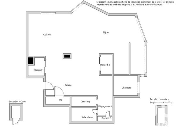 Appartement à vendre 2 pièces 60 m² Le Chesnay-Rocquencourt
