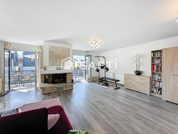 Thonon-les-Bains -T4 rénové de 114 m² avec balcons