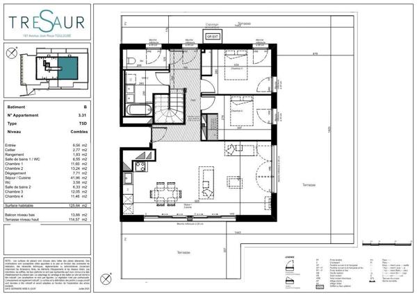 Appartement à vendre 5 pièces 125 m² Toulouse