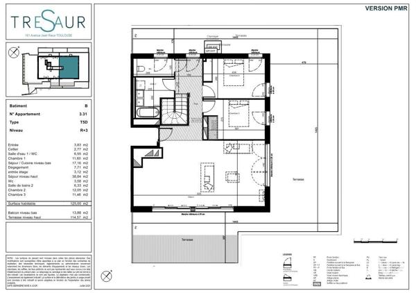 Appartement à vendre 5 pièces 125 m² Toulouse