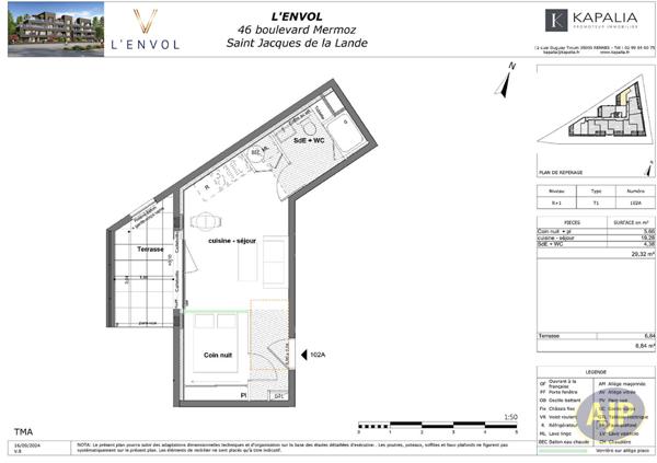 Vente appartement Rennes : 190 000 € - AJP Immobilier Pacé