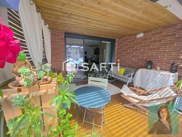 T3 récent PMR entresol ascenseur + belle terrasse couverte + garage & place