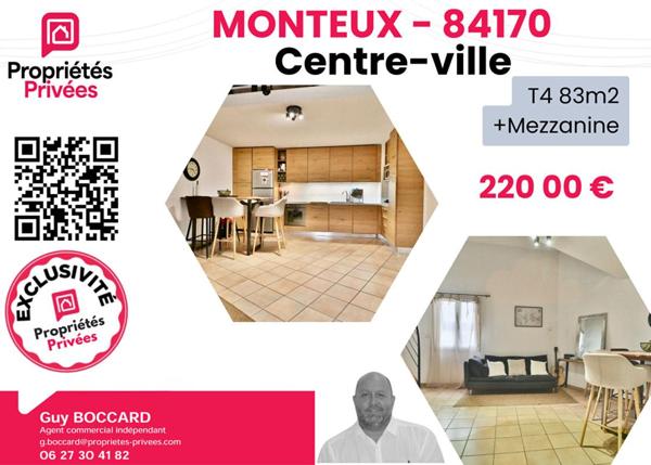 Appartement Monteux 4 pièce(s) 83.89 m2