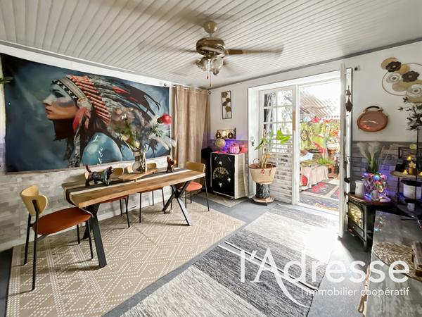 T3 AVEC VÉRANDA, TERRASSE, CAVE ET ATELIER - EXPOSITION SUD