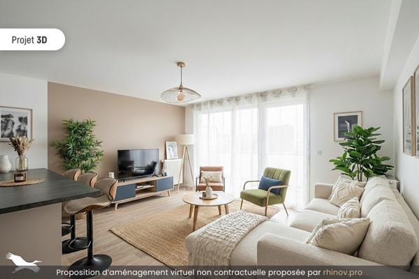 Appartement à vendre |  Mantes-la-Ville |  3 pièces | 61 m²