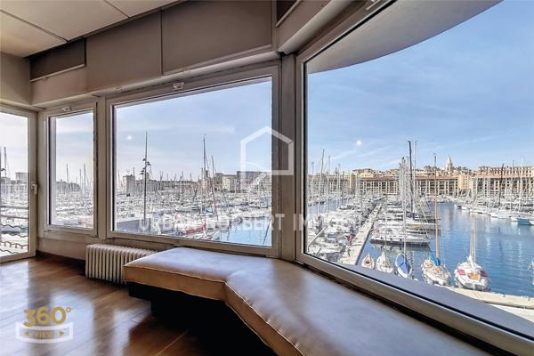 Marseille (13007) Vue directe Vieux-Port – Appartement traversant de 130 m² avec garage en sus