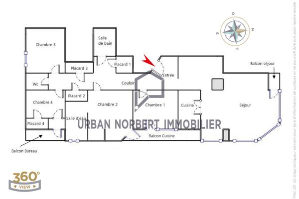 Marseille (13007) Vue directe Vieux-Port – Appartement traversant de 130 m² avec garage en sus