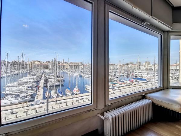Marseille (13007) Vue directe Vieux-Port – Appartement traversant de 130 m² avec garage en sus