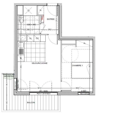 Appartement T2 (41 m²) à SAINT PIERRE DU PERRAY - Appartement de 2024