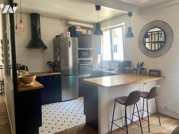 75019 - Quartier Pyrénées - Appartement en duplex 3 chambres