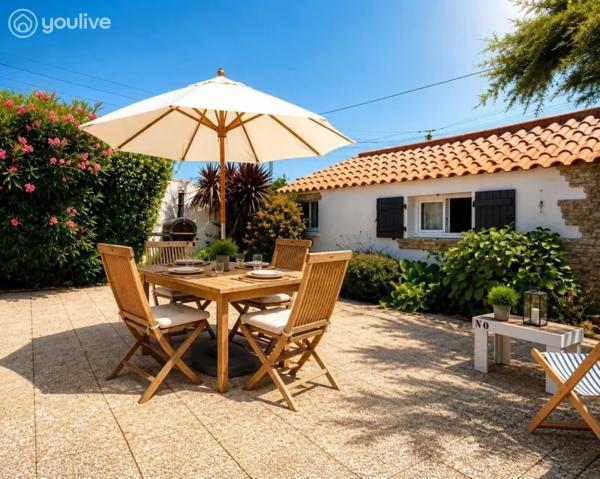 BARBÂTRE –MAISON À 500 M A PIED DE LA PLAGE, AU CALME ET SANS VIS-À-VIS