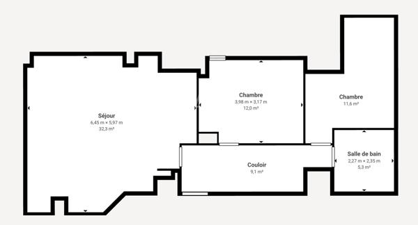 Appartement Pontault Combault 4 pièce(s) 68 m2
