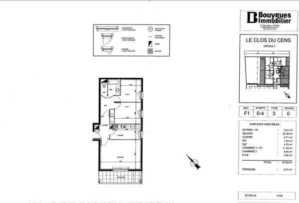 Appartement T3,  
Orvault 44700