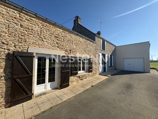 Belle longère à la campagne, 2 logements indépendants + terrain constructible