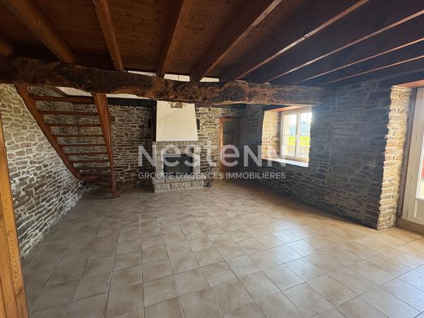 Belle longère à la campagne, 2 logements indépendants + terrain constructible