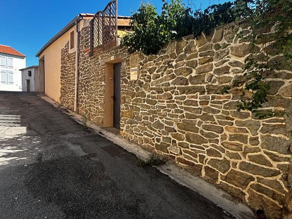 Maison en pierre avec jardin