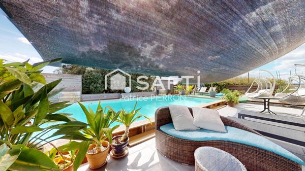 Le Crès – Maison avec piscine et 2 appartements