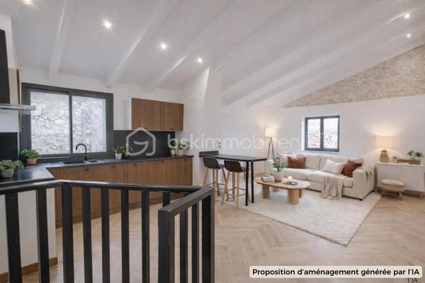 Et si vous trouviez enfin un bien qui ne ressemble à aucun autre ?

Au CALME, au fond d’une impasse, découvrez cette maison de village rénovée d'environ 88 m², offrant une atmosphère chaleureuse et authentique au cœur du village.

Édifiée sur 4 niveaux, elle séduit par sa distribution intelligente et son charme unique, mêlant avec élégance le cachet de l’ancien et le confort moderne.

💛 Le véritable coup de cœur :
👉 une superbe pièce de vie cathédrale, baignée de lumière, avec murs en pierres apparentes et cuisine NEUVE, pensée pour des moments de convivialité.

Côté nuit, la maison propose :
👉 deux belles chambres
👉 une troisième pièce pouvant faire office de bureau, dressing ou chambre d’appoint

En rez-de-chaussée, une grande entrée permet d’aménager facilement un espace buanderie ou vestiaire.

Un atout rare dans le village :
👉 une cave / local attenant avec entrée indépendante, aujourd’hui utilisée en espace de stockage, idéale pour vélos, équipements ou projet complémentaire.

📍 Vous profitez ici :
• d’un environnement calme
• de la vie de village à pied (commerces, restaurants)
• d’un parking gratuit à proximité immédiate, véritable confort au quotidien

💡 Prestations :
climatisation, parquet, cuisine récente, double vitrage aluminium à ouvrants cachés pour un maximum de lumière.

👉 Un bien rare, plein de charme et de caractère, idéal en résidence principale, secondaire ou investissement.

📞 Disponible immédiatement pour une visite