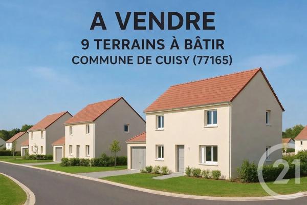 Terrain à vendre  511 m 2   ST PATHUS  - 77