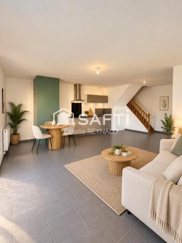 Maison, 73 m² avec jardinet, 3 chambres