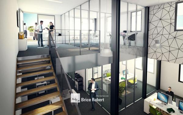 Bureaux neufs à louer à Genas avec parking et cadre verdoyant