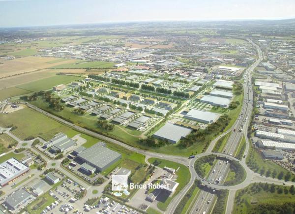 Bureaux neufs à louer à Genas avec parking et cadre verdoyant