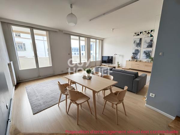 Croix-Rousse, T3 transformable T4, secteur Henon, avec garage