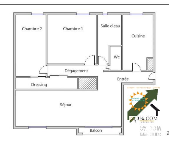 T3 de 72,55m2 + Cave BOURG-LES-VALENCE(26) Bourg-lès-Valence (26500)