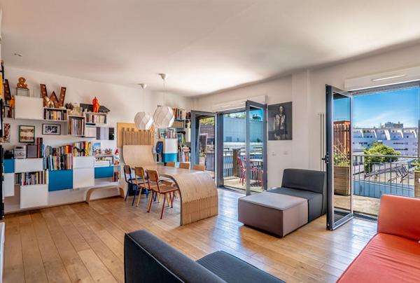 Pantin - Appartement familial  90 M2 avec terrasse et rooftop exceptionnel