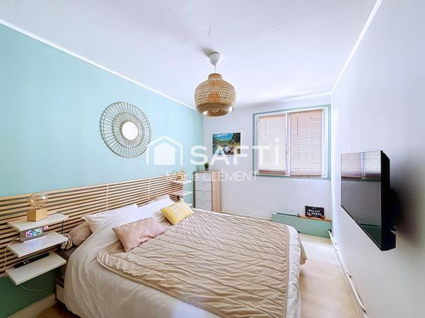 Appartement de 83 m2, 3 chambres, cave et parking