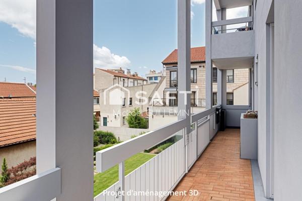 Appartement 3 pcs + balcon et parking
