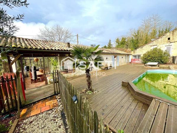 Longère en pierre 87m² avec grange 236m² à rénover