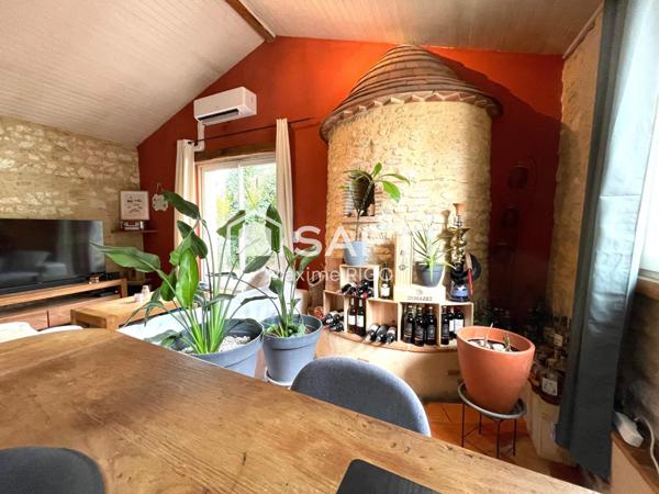 Longère en pierre 87m² avec grange 236m² à rénover